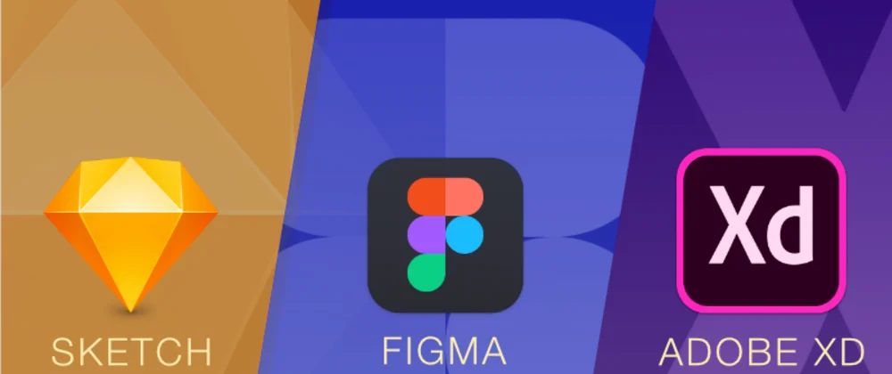 Logos for Sketch, Figma, and Adobe XD